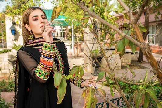 black anarkali dresses online in abu dhabi