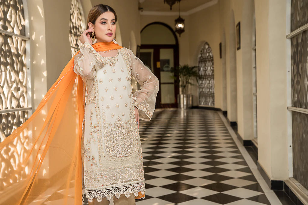 fully stitched salwar suit with colorful dupatta in dubai
