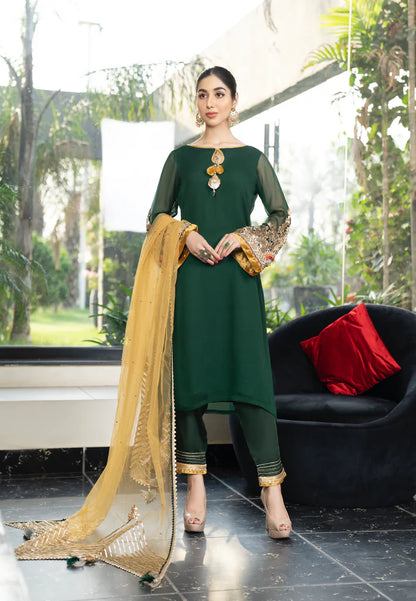 affordable green party wear salwar suit online
