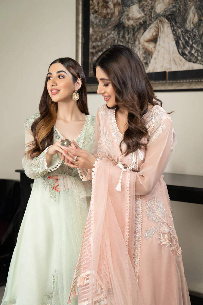 buy pastel colors ready made hand embroidered salwar suits online uae