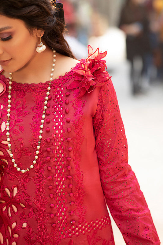 Ruby Pink Chikankari Lawn Suit