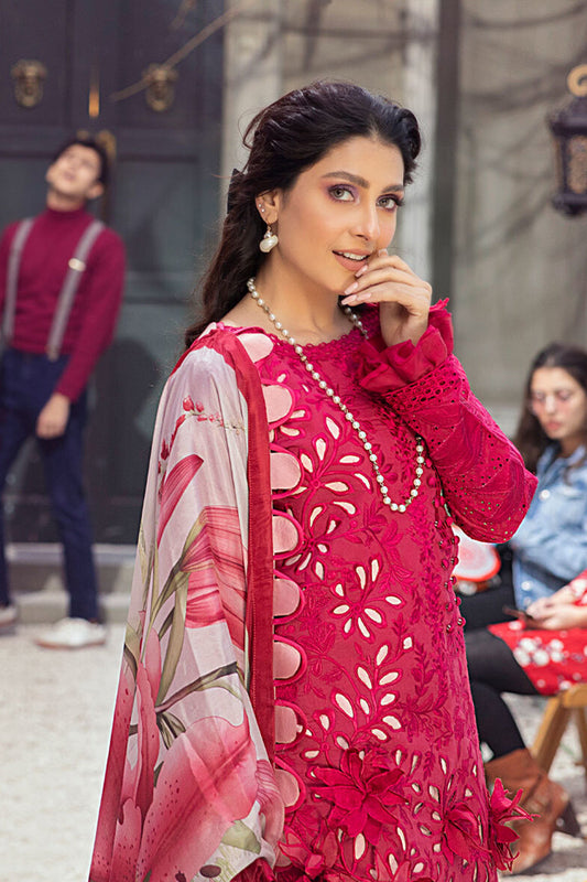 Ruby Pink Chikankari Lawn Suit