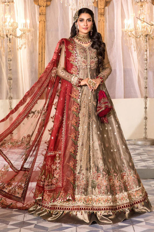 Copper & Red Handmade Anarkali
