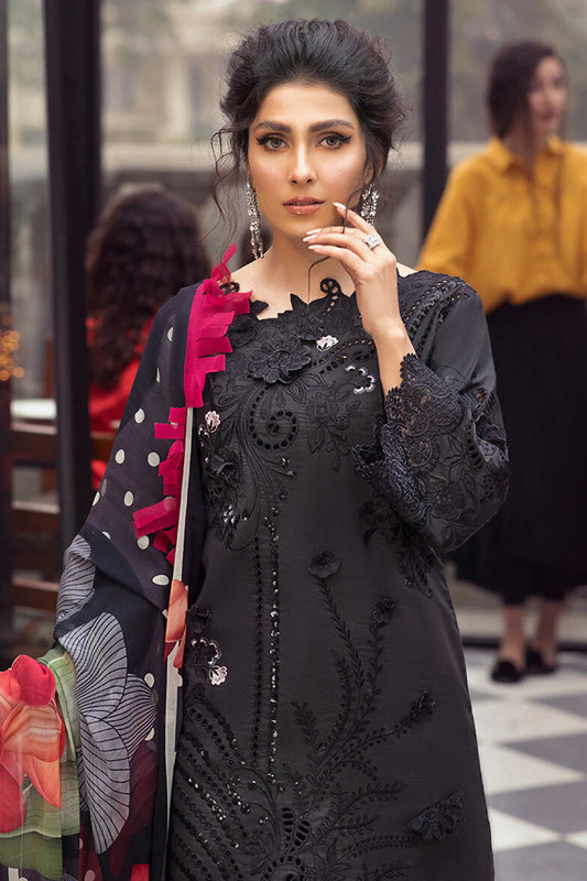 Black Chikankari Lawn Suit