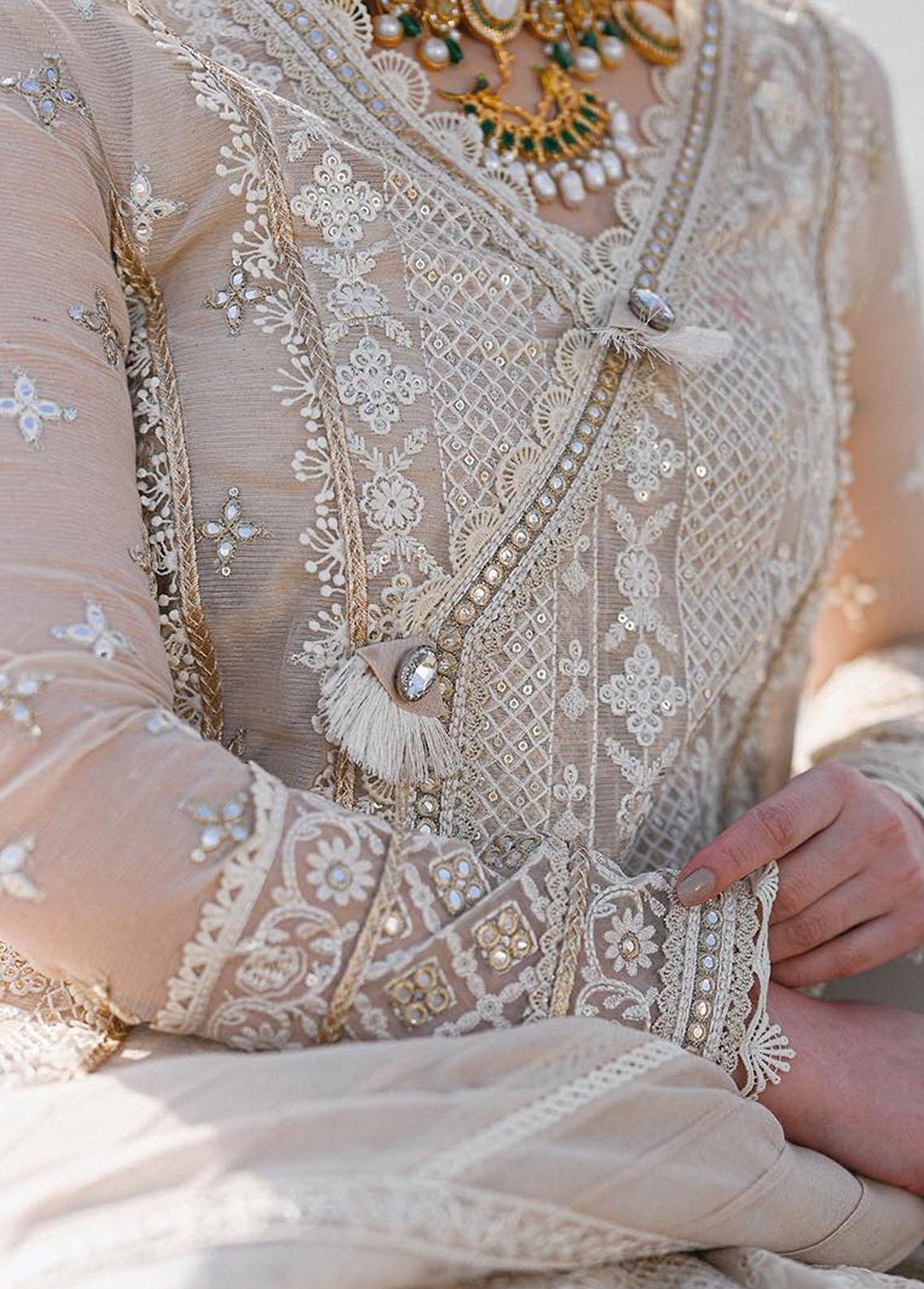 Skin Gold Embroidered Lawn Suit
