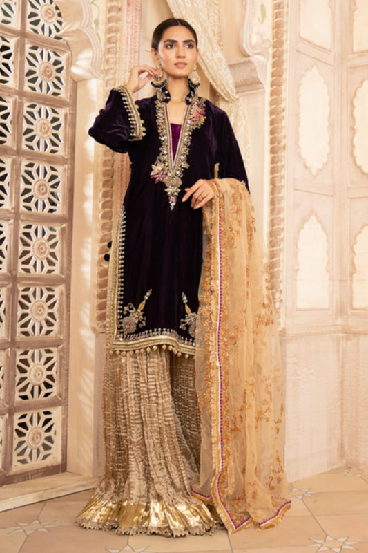 Black Handmade Sharara