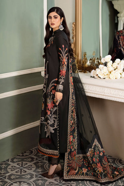 Black Embroidered Lawn Suit