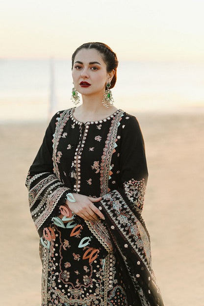 Black Embroidered Lawn Suit