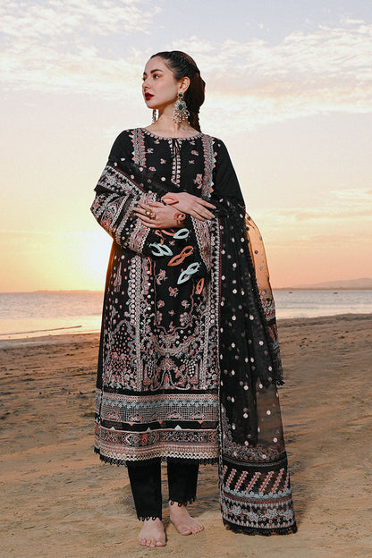 Black Embroidered Lawn Suit