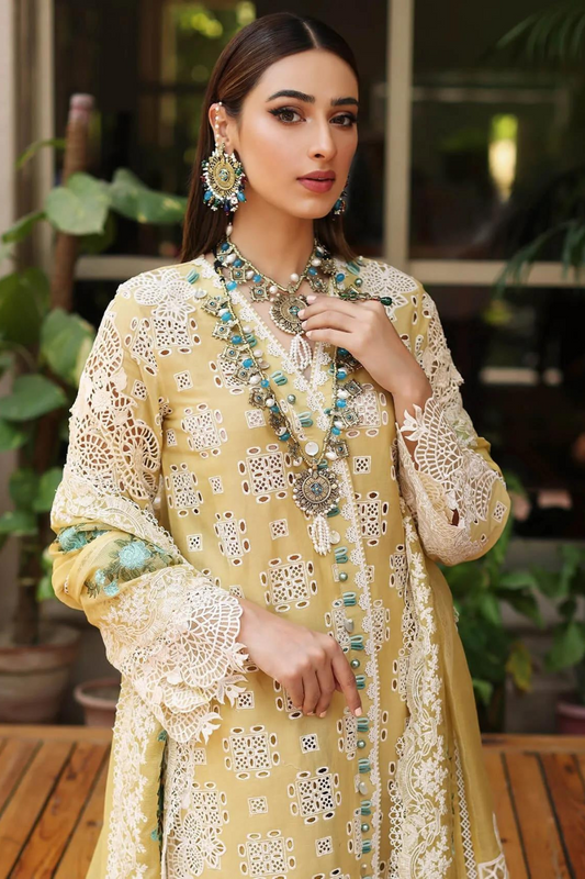 yellow chikankari kurta salwar mahal online store