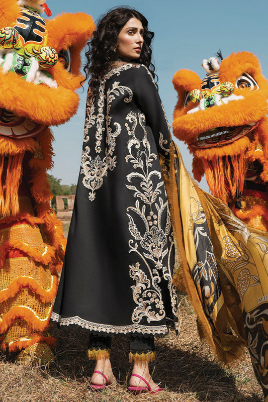 Black Chikankari Lawn Suit