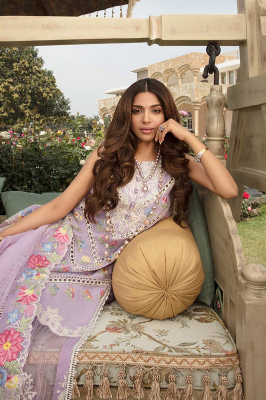 Purple Chikankari Lawn Suit
