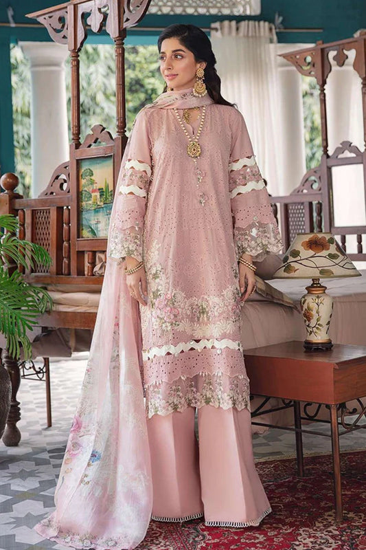 Rose Chikankari Lawn Suit