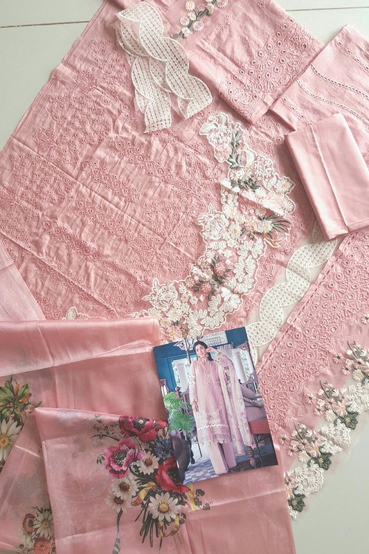 Rose Chikankari Lawn Suit