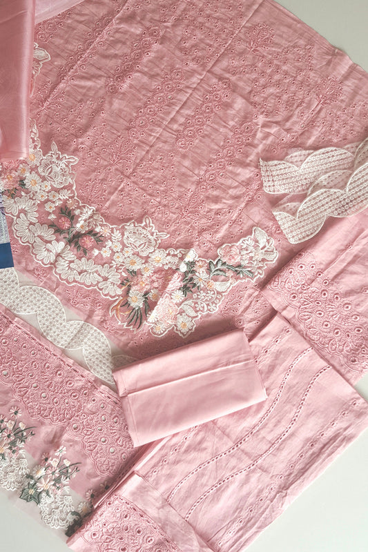 Rose Chikankari Lawn Suit