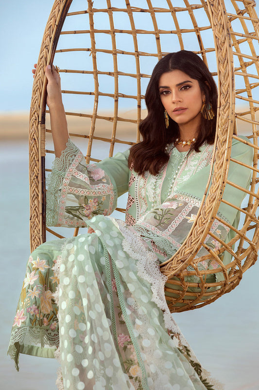 Seafoam Chikankari Lawn Suit