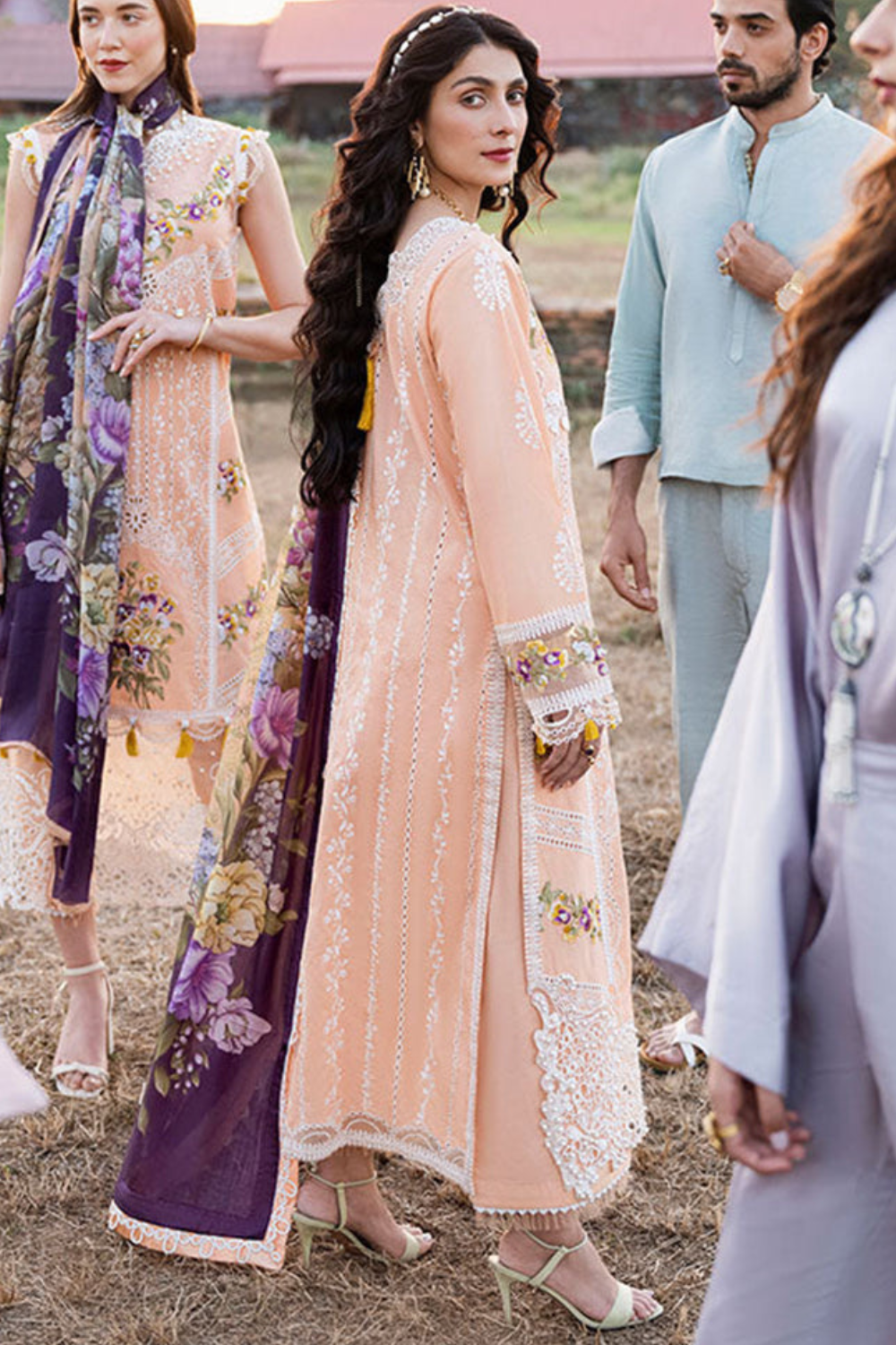 Pale Pink Chikankari Lawn Suit