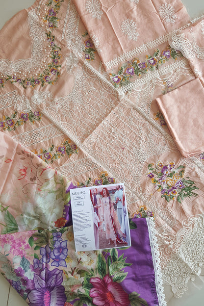 Pale Pink Chikankari Lawn Suit