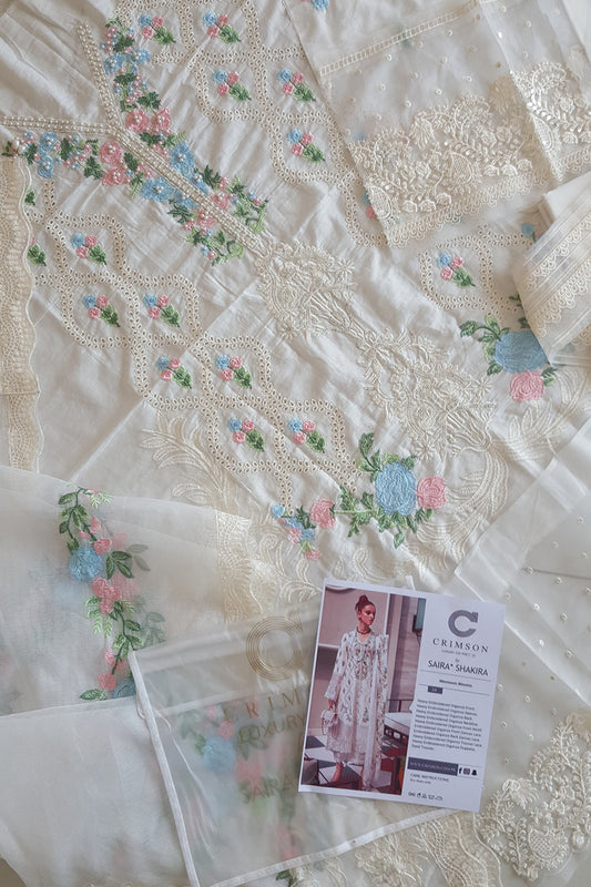 Pearl White Chikankari Lawn Suit