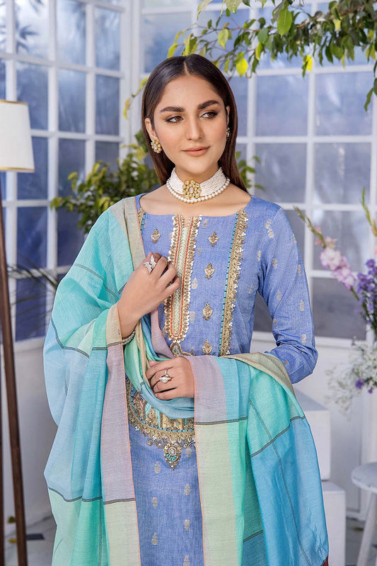 Readymade Blue Cotton Suit