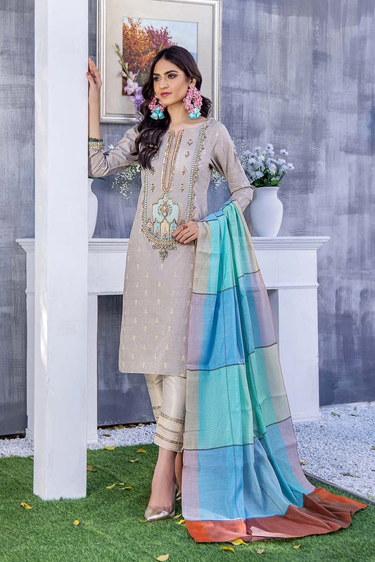 Readymade Grey Cotton Suit