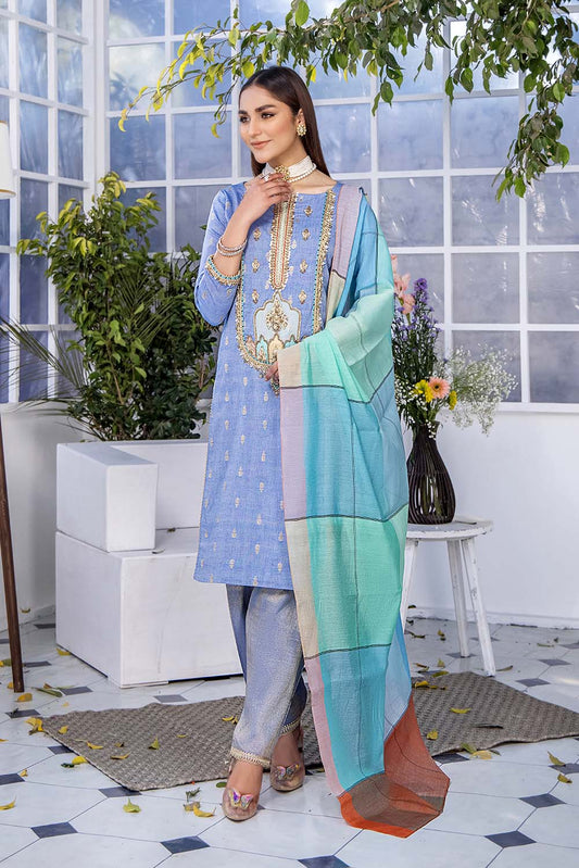 Readymade Blue Cotton Suit