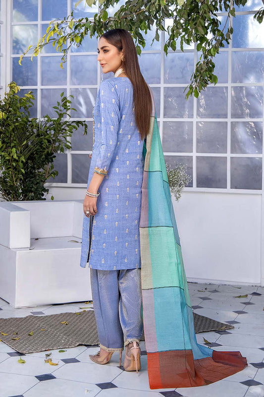 Readymade Blue Cotton Suit