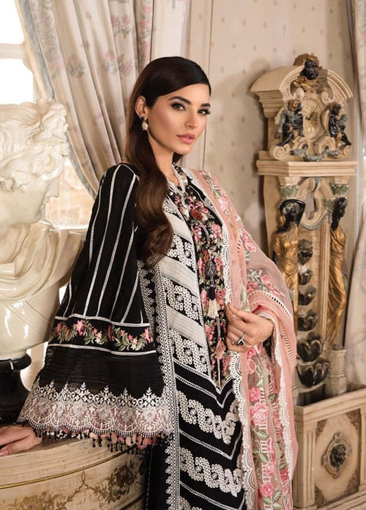 Black Chikankari Lawn Suit