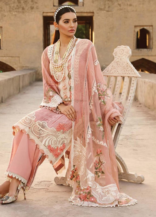Rose Chikankari Lawn Suit