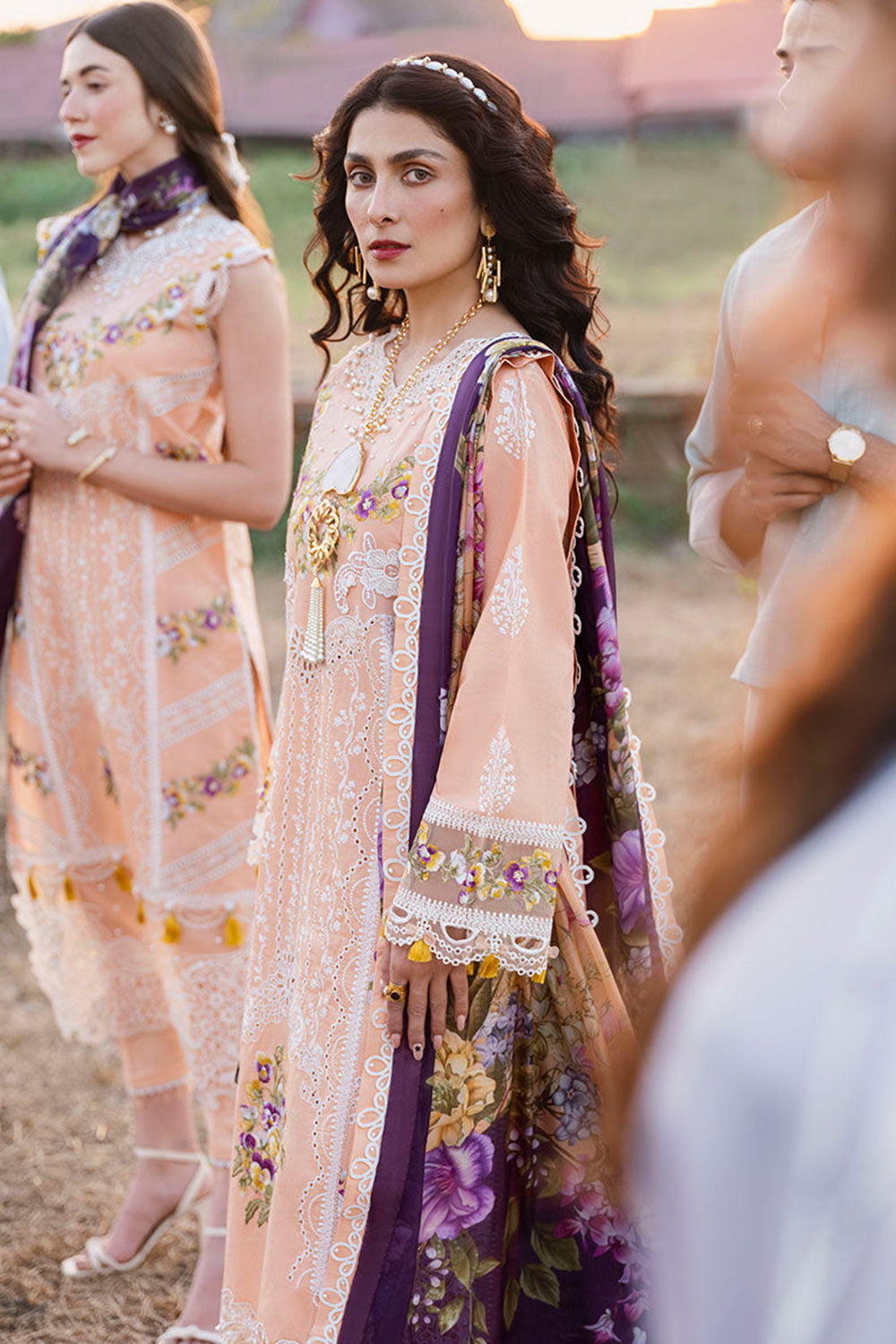 Pale Pink Chikankari Lawn Suit