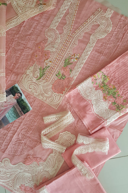 Rose Chikankari Lawn Suit