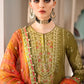 Olive Green Embroidered Lawn Suit