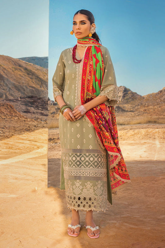 Light Green Chikankari Lawn Suit
