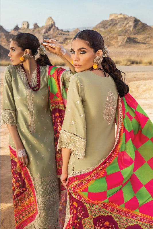 Light Green Chikankari Lawn Suit