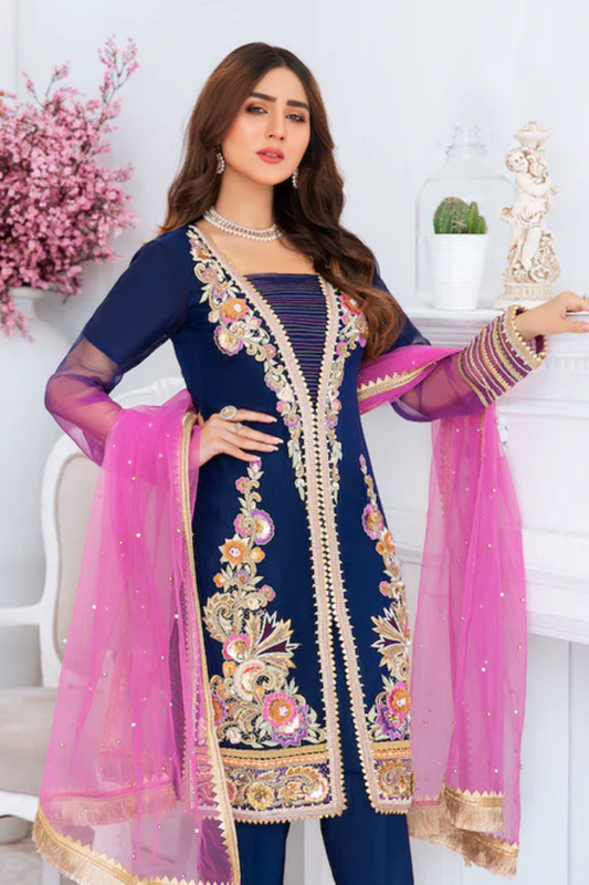 fully stitched ready made party wear suit in dubai