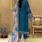 Peacock Blue Embroidered Lawn Suit