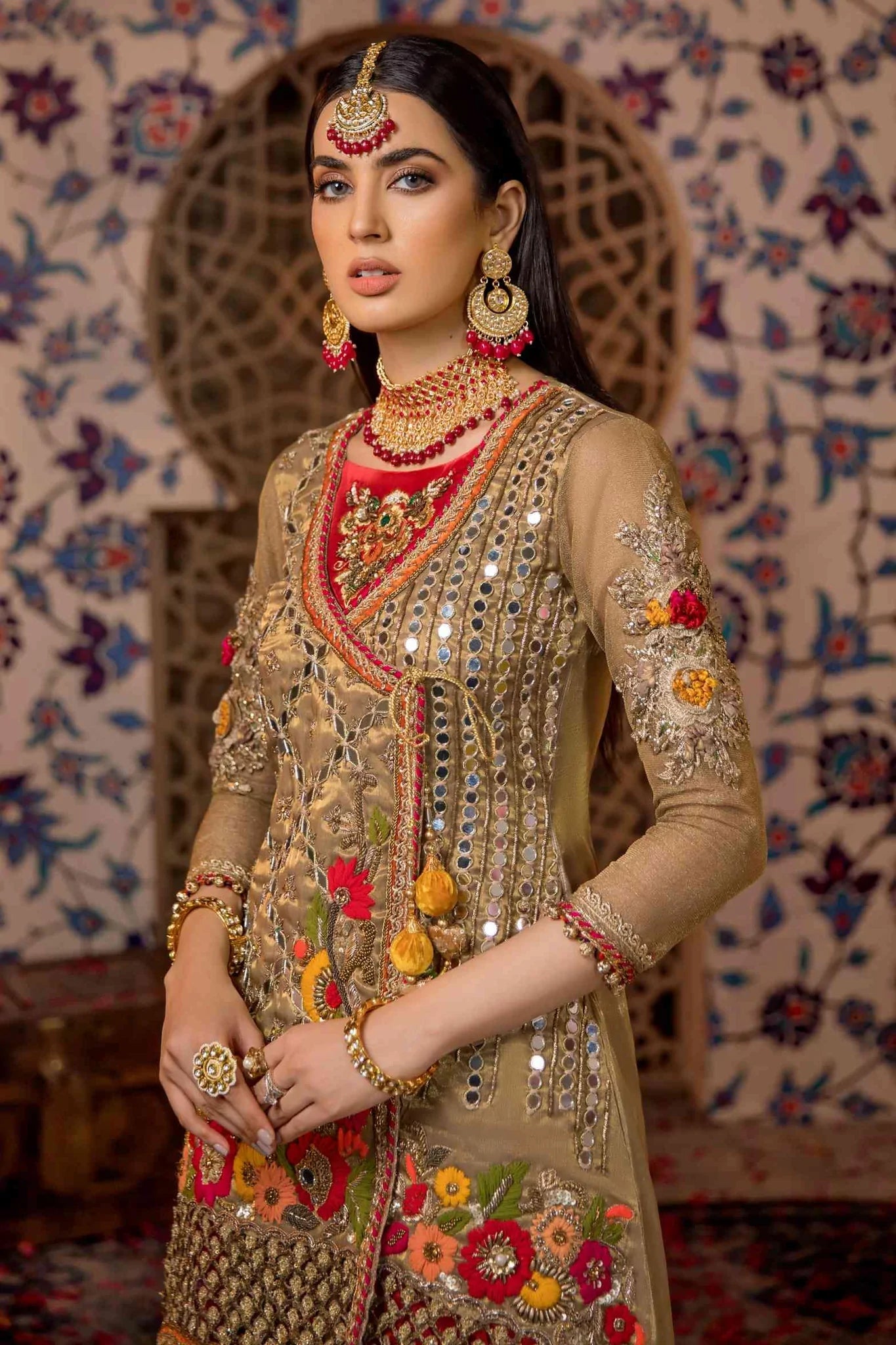 Mehndi bridal best sale dress 2019