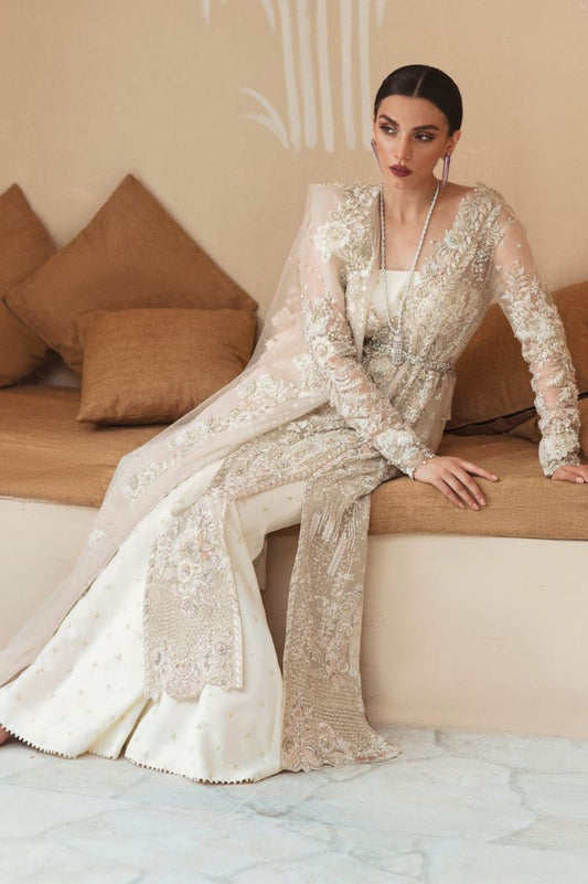 White Handmade Bridal Maxi