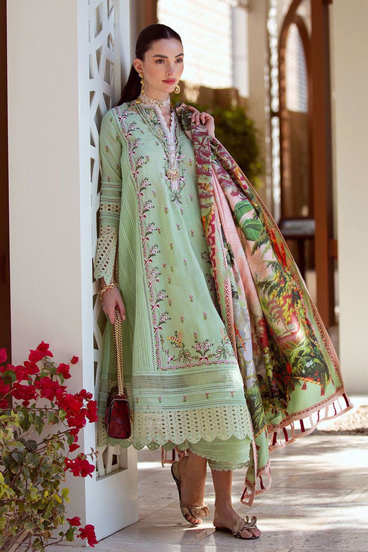Mint Embroidered Lawn Suit