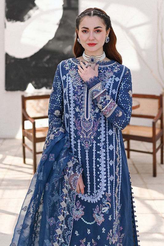 Royal Blue Chikankari Lawn Suit