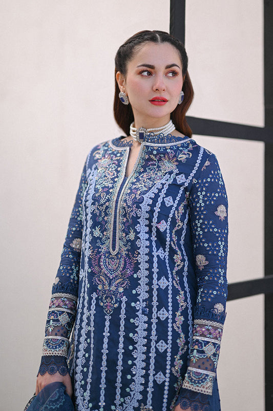 Royal Blue Chikankari Lawn Suit