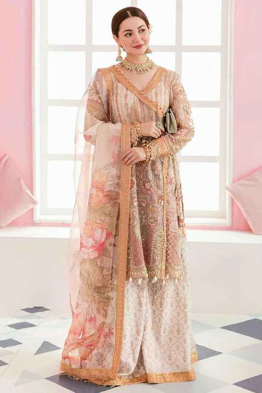 3pc Hand Embellished Organza Suit