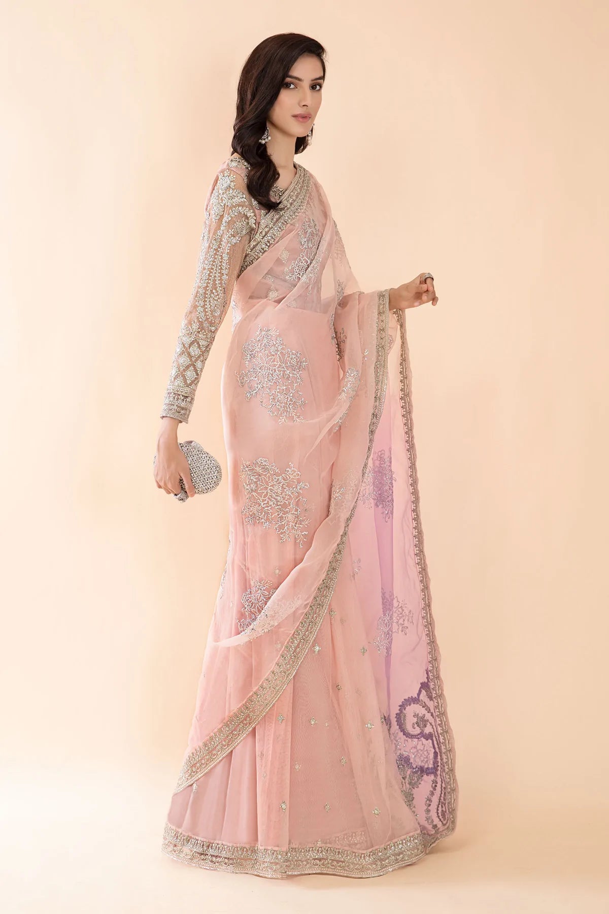 Wedding net hot sale sarees online