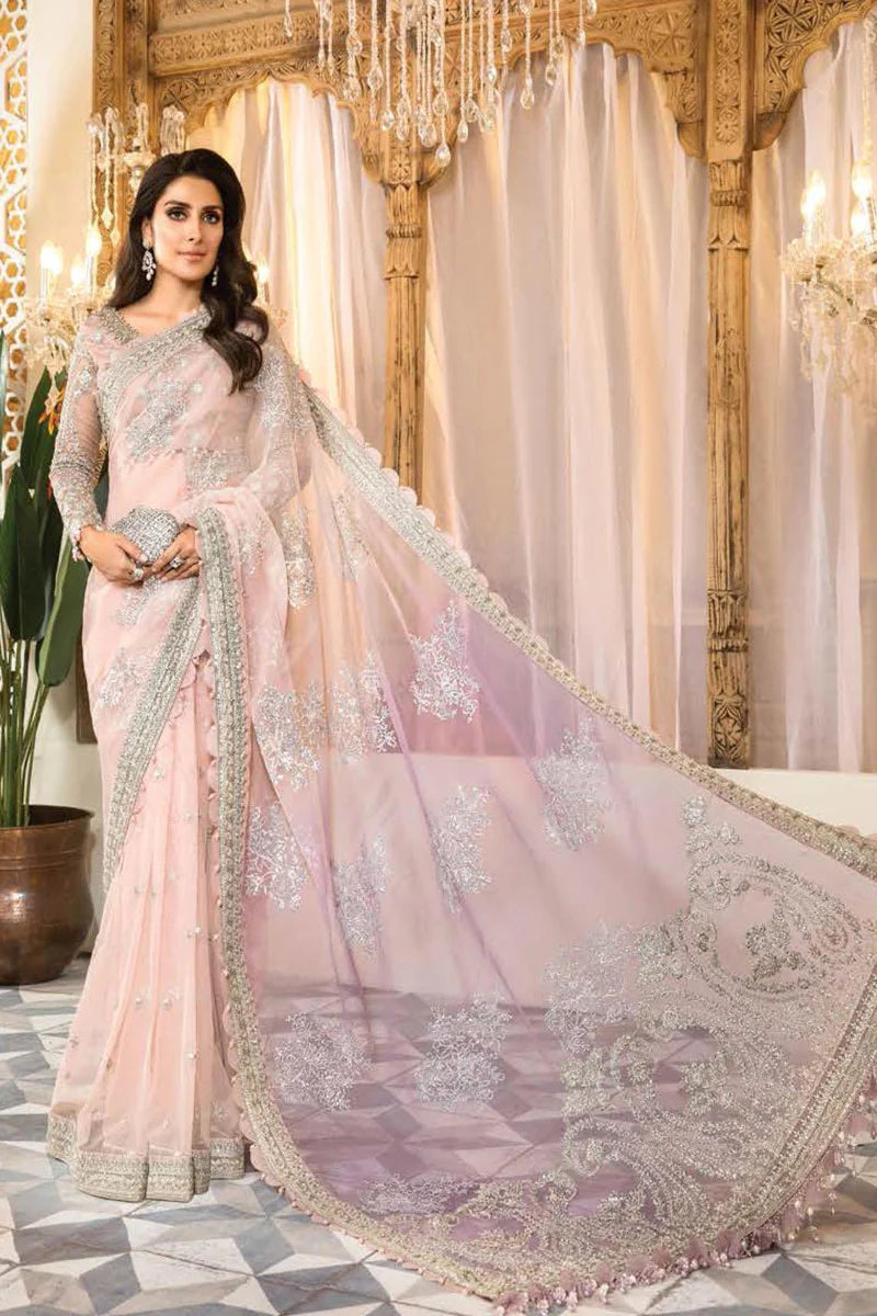 pink and purple wedding saree online in dubai