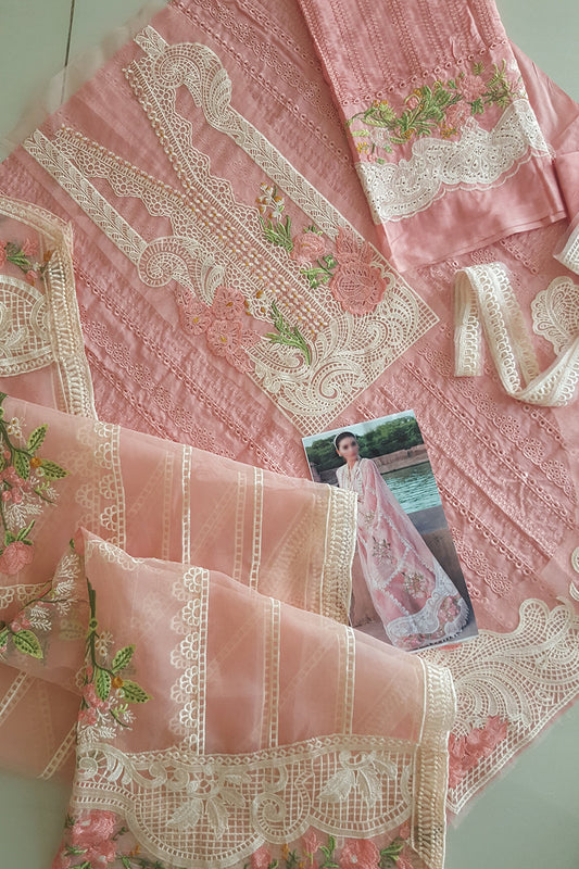 Rose Chikankari Lawn Suit