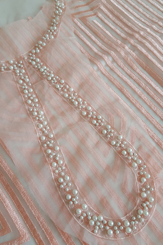 Blush Rose Embroidered Suit