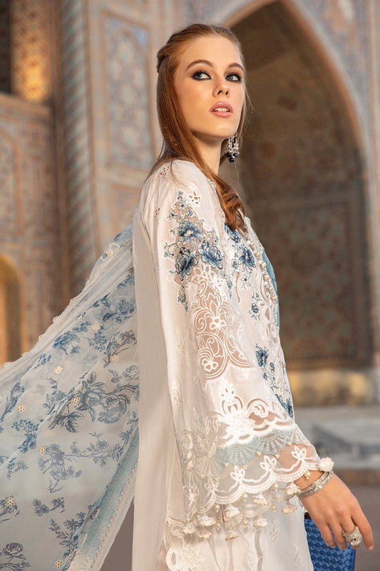 White Embroidered Lawn Suit
