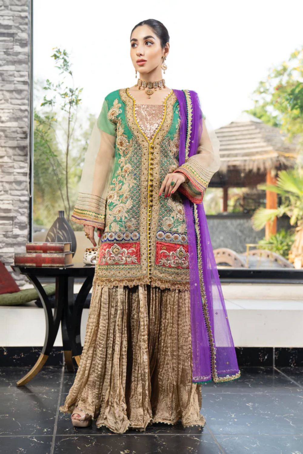 ready made sharara suits for wedding party in dubai uae