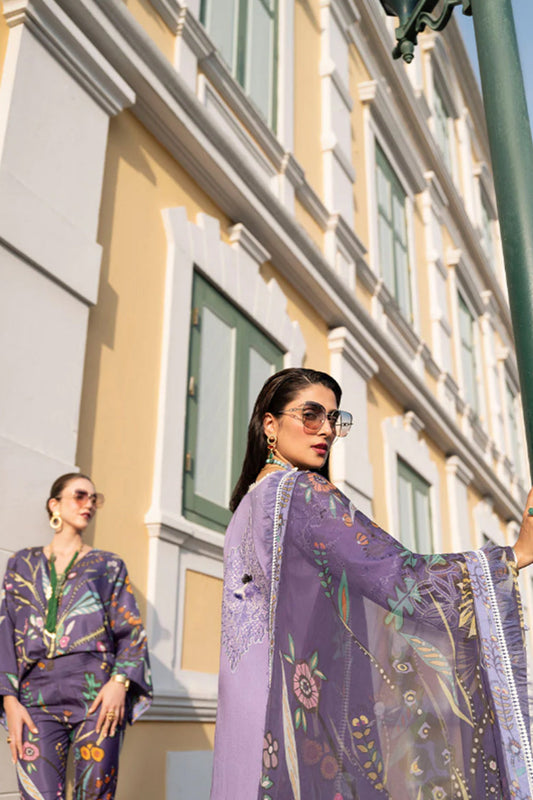 Lavender Chikankari Lawn Suit