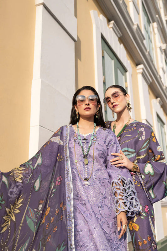 Lavender Chikankari Lawn Suit